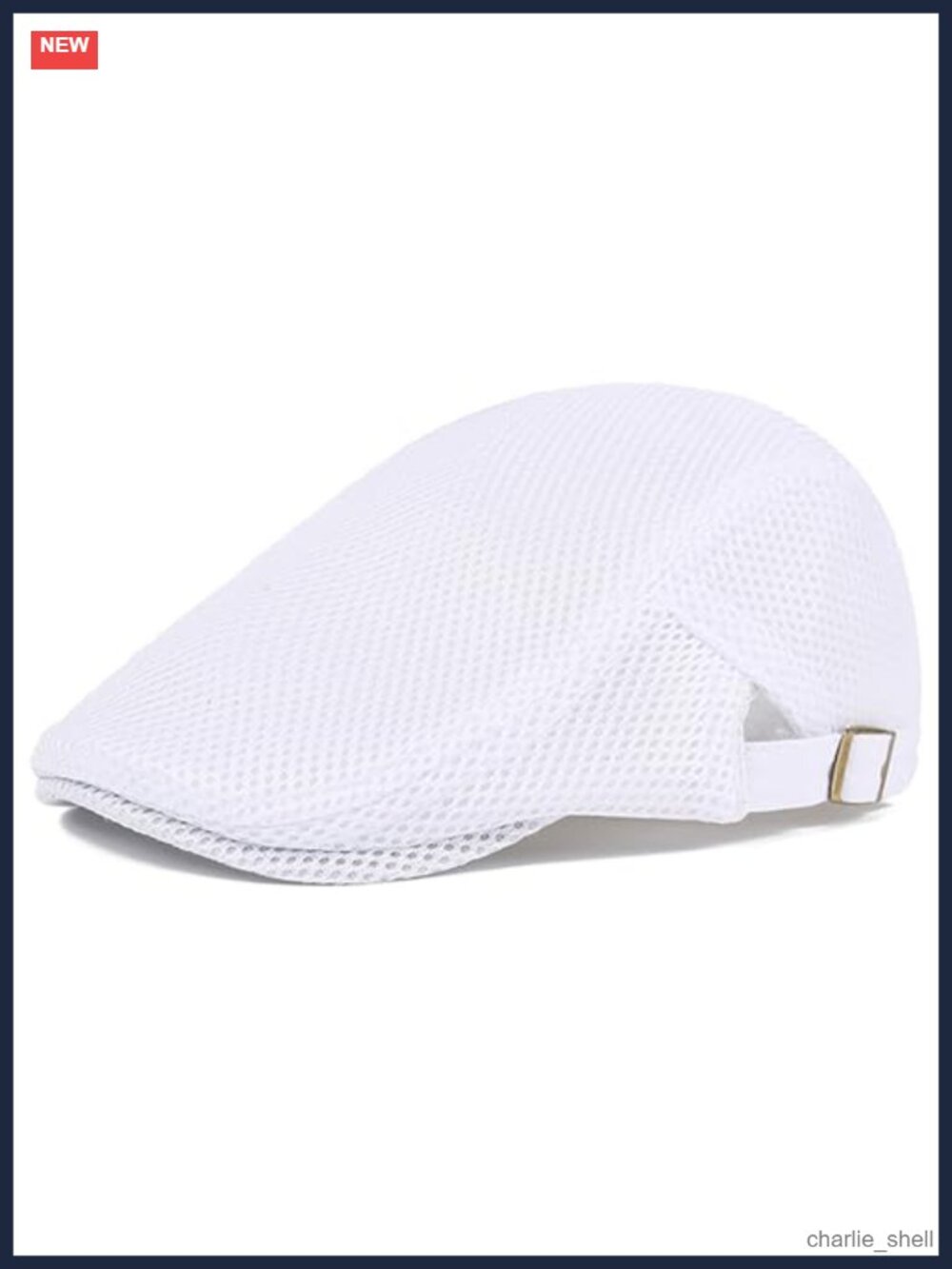 Men's Breathable Mesh Summer Newsboy Cap Adjustable Foldable Flat Ivy Hat